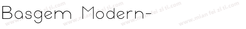 Basgem Modern字体转换